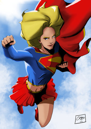 Supergirl Art Print