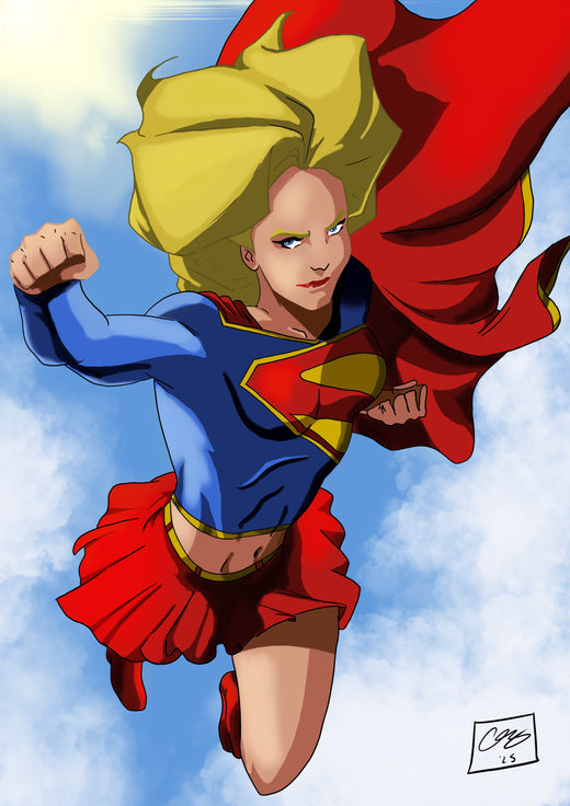 Supergirl Art Print