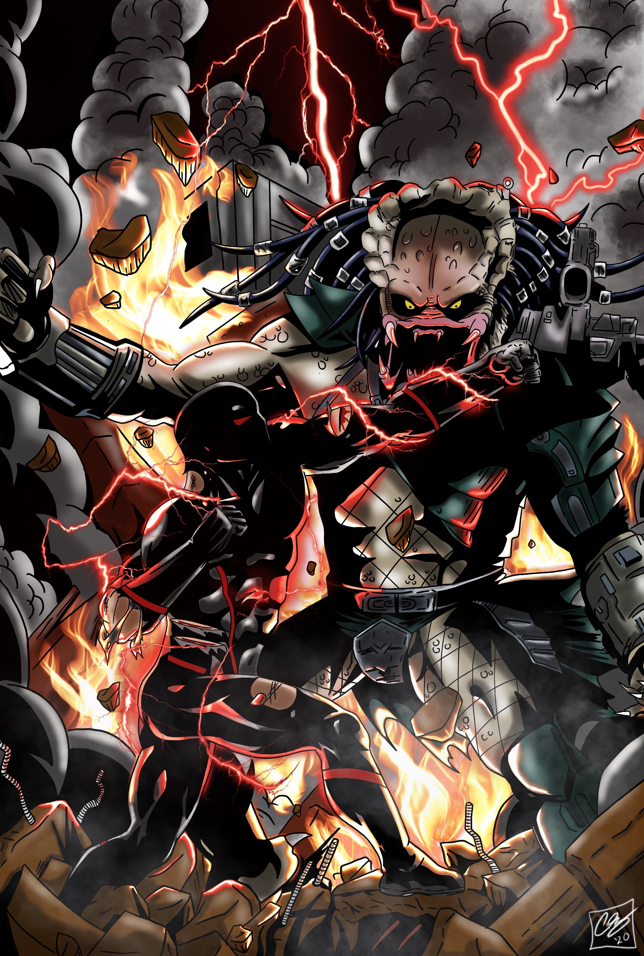 Project: Saviour Vs Predator - Art Print image 0
